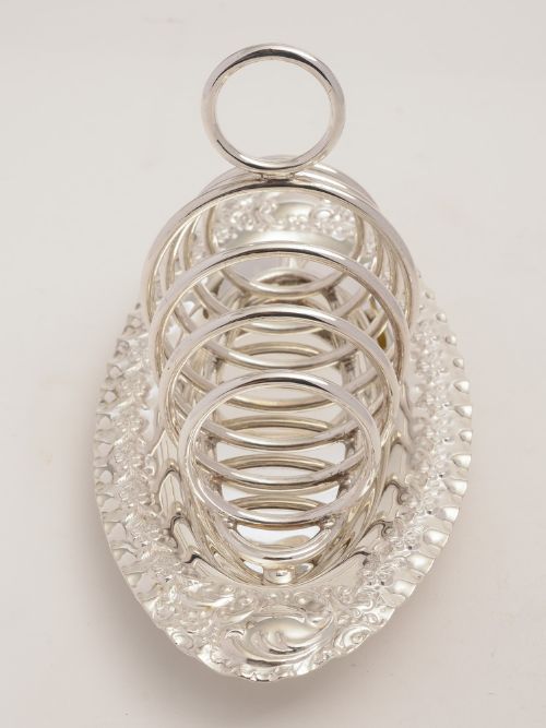 Edwardian Silver Plated Toast/Letter Rack Circa 1905