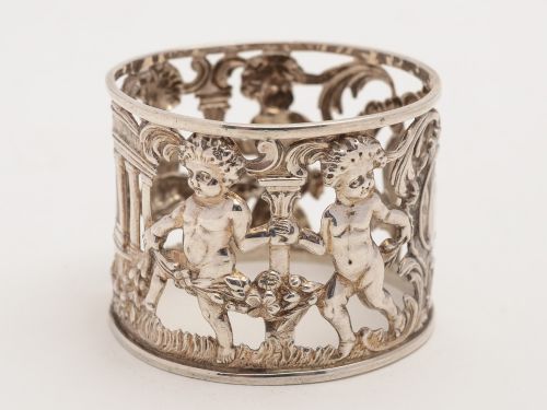 Victorian Silver Napkin Ring Birmingham 1899