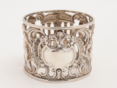 Victorian Silver Napkin Ring Birmingham 1899