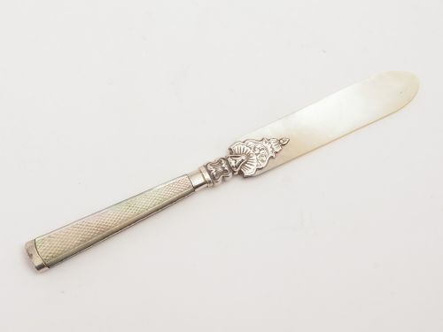 French Mother of Pearl Paper Knife Circa 1880