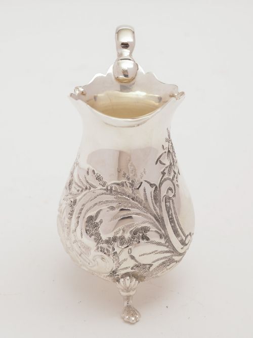 Edwardian Silver Cream Jug Birmingham 1902