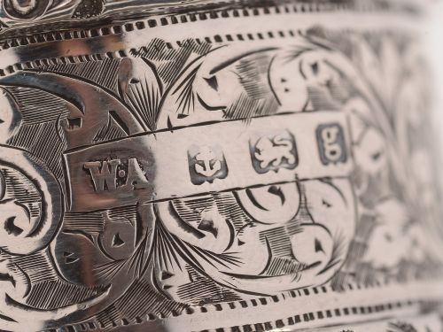 Cased Edwardian Silver Napkin Rings
