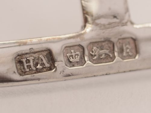 Pair of Small Edwardian Silver Toast Racks Sheffield 1902