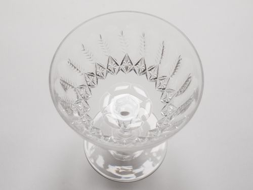 Set of 6 Edwardian Cut Glass Champagnes Circa 1900