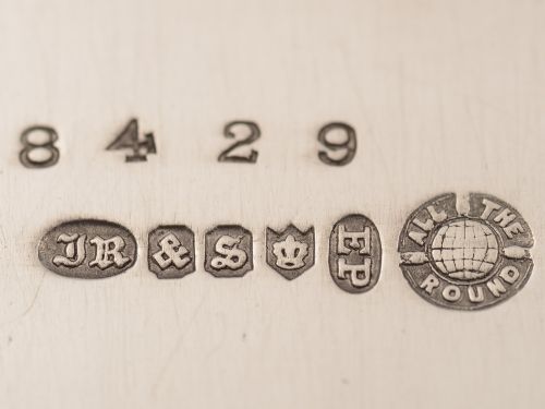 Victorian Oblong Drinks/Sandwiches Tray Circa 1890