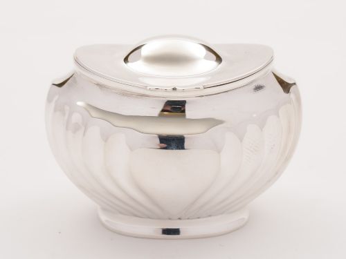 Victorian Silver Plated Tea Caddy 1889