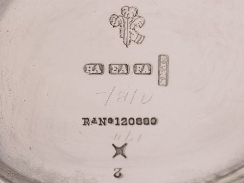 Victorian Silver Plated Tea Caddy 1889