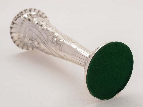 Large Victorian Silver Vase London 1891