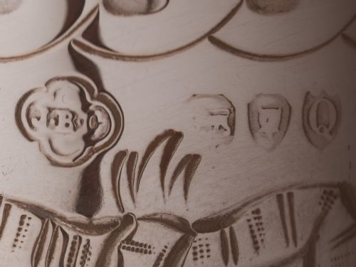 Large Victorian Silver Vase London 1891