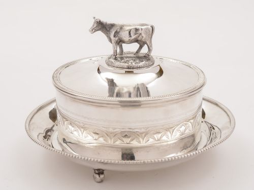 Victorian Silver Plated Butter Dish Circa 1890