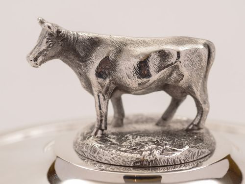 Victorian Silver Plated Butter Dish Circa 1890