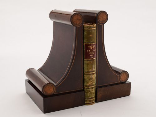 A Pair of Sheraton Revival Mahogany Bookends Circa 1900