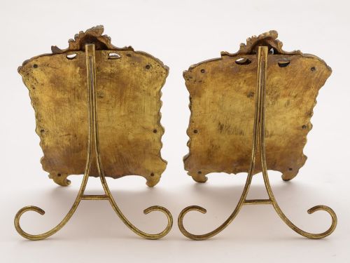 Pair of French Brass Photo Frames Circa 1910