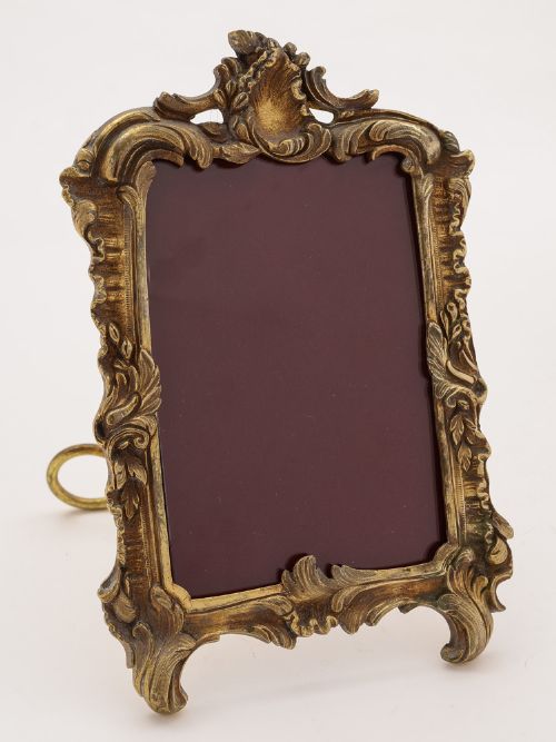 Pair of French Brass Photo Frames Circa 1910