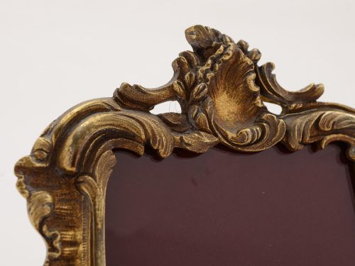 Pair of French Brass Photo Frames Circa 1910