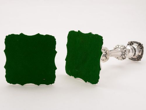 Pair of 9" Elkington Candlesticks 1849