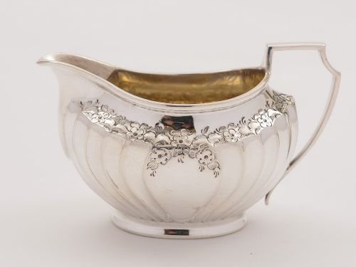Victorian Silver Cream jug Sheffield 1897