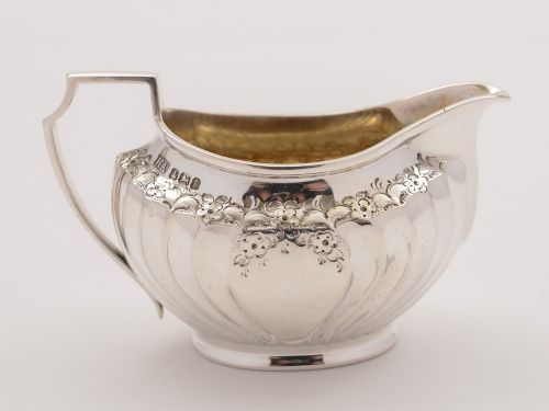 Victorian Silver Cream jug Sheffield 1897