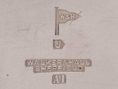 Cut Glass Vase in Silver Plated Stand Circa 1920