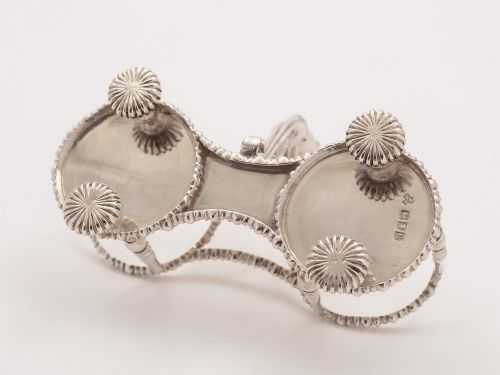 Novelty Silver Oil and Vinegar Cruet London 1916