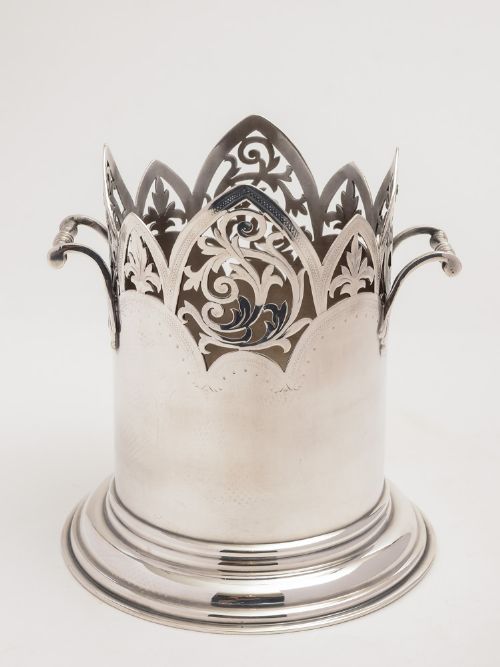 Edwardian Silver Plated Bottle Holder Circa 1900