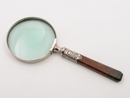 Scottish Agate Handled Magnifying Glass Circa 1880