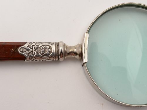 Scottish Agate Handled Magnifying Glass Circa 1880