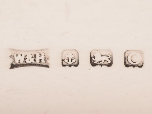 Shamrock Design cased Silver Napkin Ring Birmingham 1902