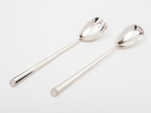 Arts & Crafts Salad Servers Birmingham 1912