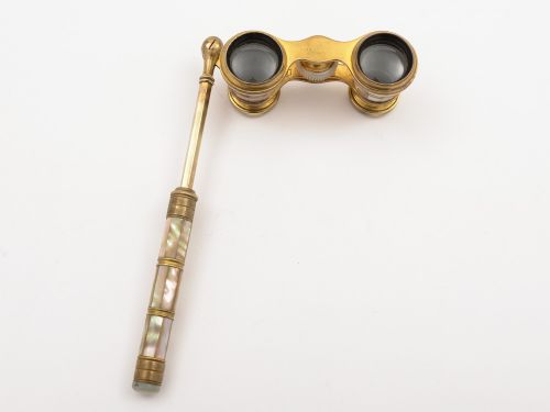 Pair of Edwardian Mother of Pearl Opera Glasses Circa 1900