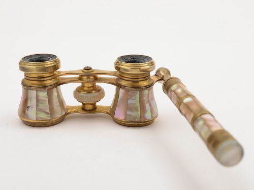 Pair of Edwardian Mother of Pearl Opera Glasses Circa 1900