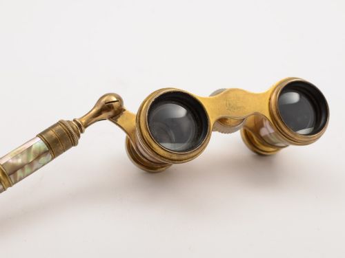 Pair of Edwardian Mother of Pearl Opera Glasses Circa 1900