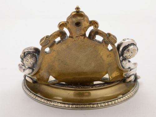 French Brass & Marble Watch Stand Circa 1890