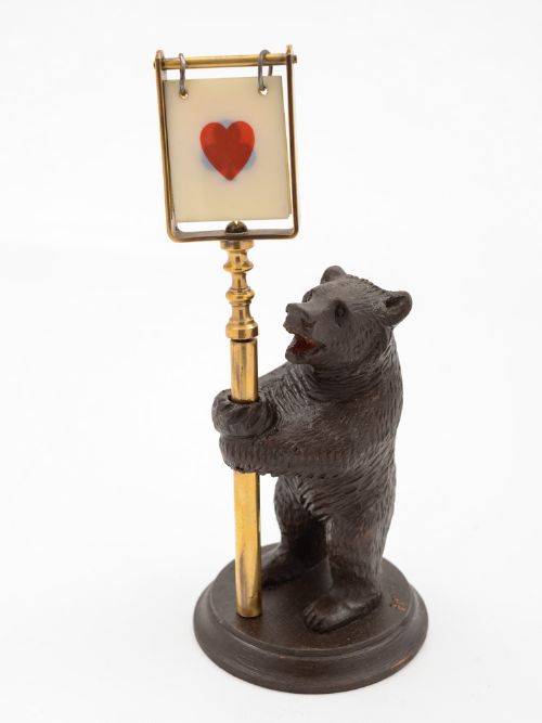 Black Forest Bear Trump Marker Circa 1920