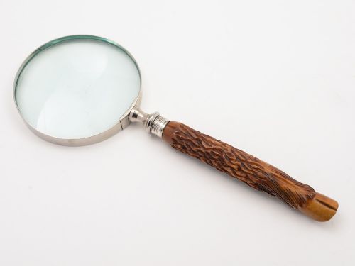 Antler Handled Magnifying Glass Sheffield 1894