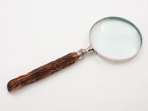 Antler Handled Magnifying Glass Sheffield 1894