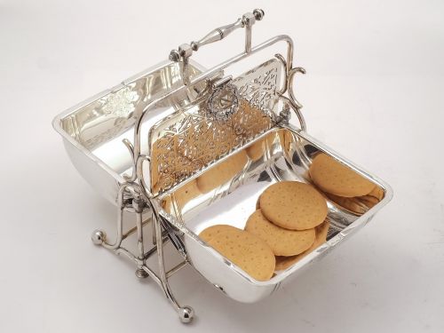 Victorian Folding Biscuit /Cookie Box 1876