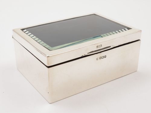 Edwardian Silver Jewellery/Trinket Box Sheffield 1906