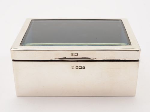 Edwardian Silver Jewellery/Trinket Box Sheffield 1906