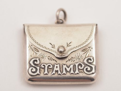 Edwardian Silver Stamp Case Birmingham 1905