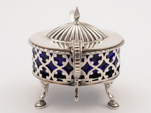 Edwardian Silver Mustard Pot Sheffield 1903