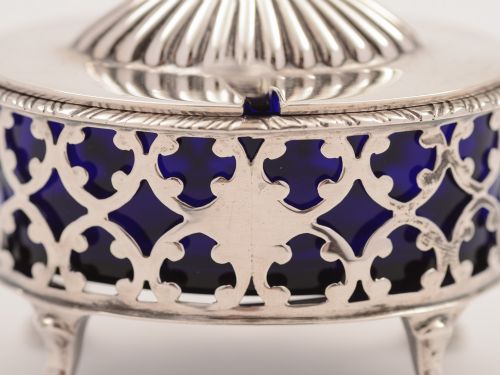 Edwardian Silver Mustard Pot Sheffield 1903