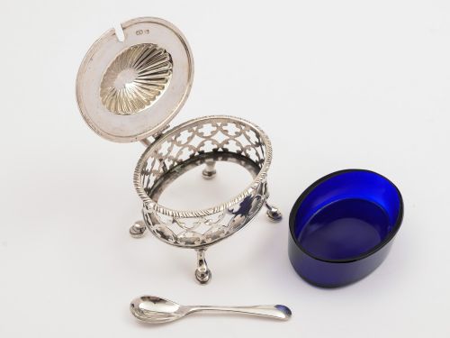 Edwardian Silver Mustard Pot Sheffield 1903