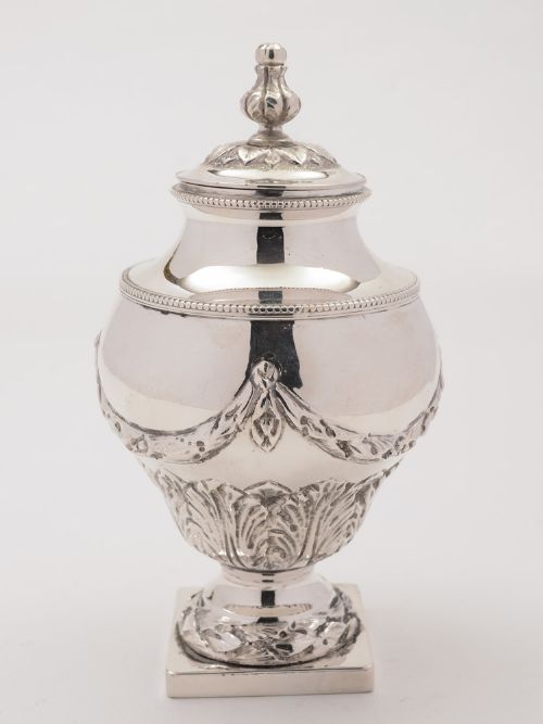 Edwardian Silver Plated Tea Caddy Circa 1905