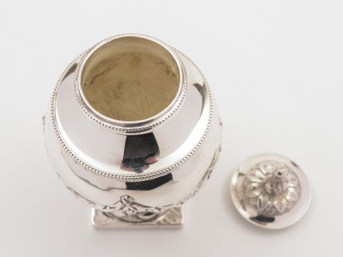 Edwardian Silver Plated Tea Caddy Circa 1905