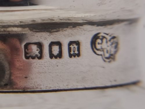 Pair of Silver Topped Decanters London 1928