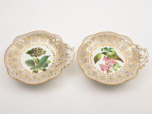 Pair of Victorian Staffordshire Serving Dishes Circa 1880