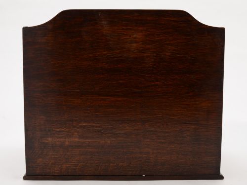 Victorian Oak & Brass Letter/Document Rack Circa 1890