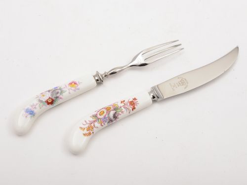 Crown Derby Dessert Set Circa 1930