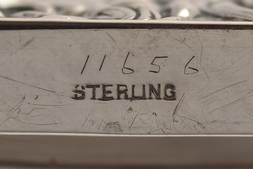 American sterling silver and glass decanter Circa 1890